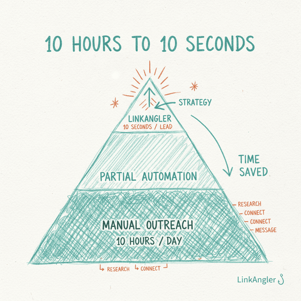 LinkAngler: 10 Hours to 10 Seconds of Booked Calls from LinkedIn