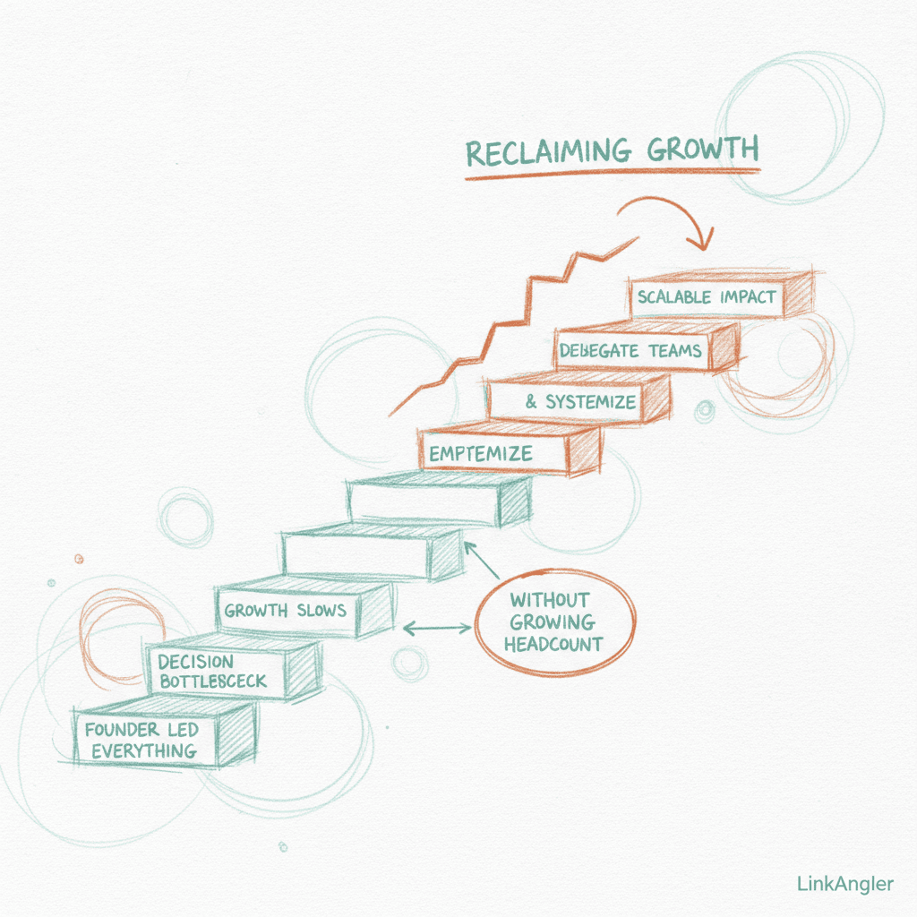 The Founder Bottleneck: Reclaiming Growth Mode Without Growing Headcount